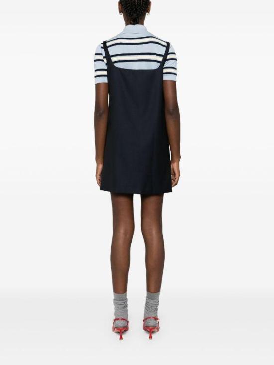 24FW 미우미우 숏 원피스 MF5429SOOO11AD F0008 BLEU - MIU MIU