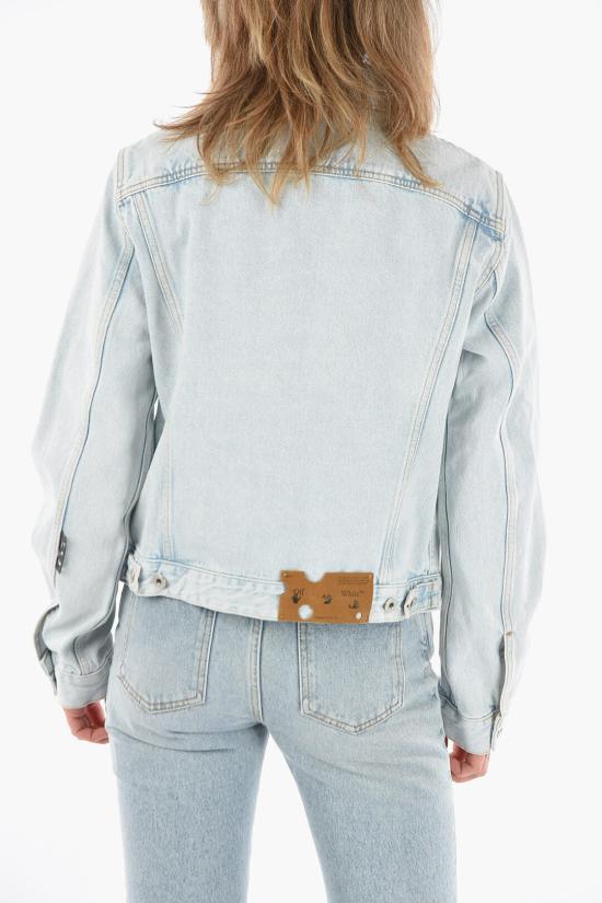  오프화이트 데님 자켓 OWYE027C99DEN003 Light blue - OFF WHITE
