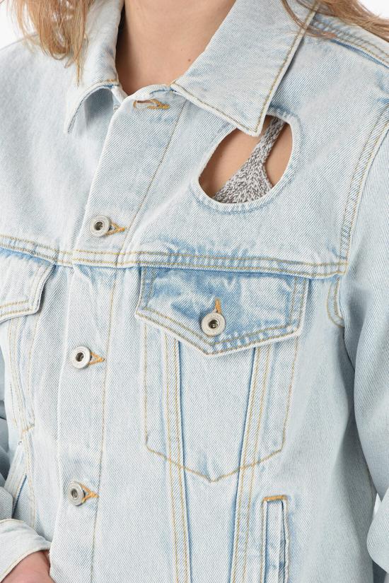  오프화이트 데님 자켓 OWYE027C99DEN003 Light blue - OFF WHITE