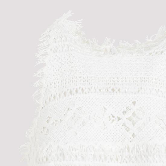  에르마노 설비노 미디 원피스 D442Q729 DHW 14800 BLANC DE BL - ERMANNO SCERVINO