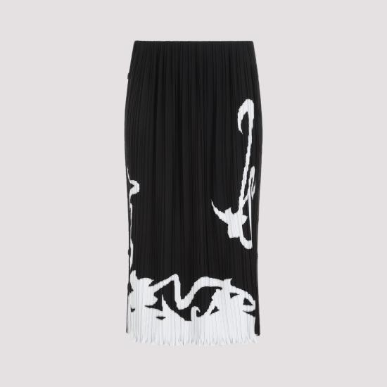  랑방 롱 스커트 RWST00055904P24 10 BLACK - LANVIN