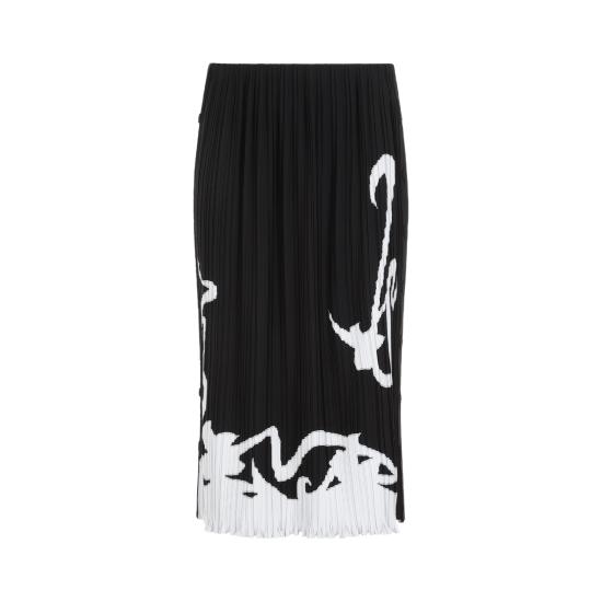  랑방 롱 스커트 RWST00055904P24 10 BLACK - LANVIN