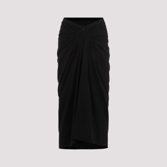  드리스 반 노튼 롱 스커트 241010807 8314 900 BLACK - DRIES VAN NOTEN