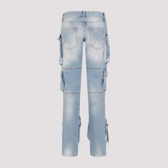  디 아티코 데님 스트레이트 팬츠 241WCP113 D073 024 SKY BLUE - THE ATTICO