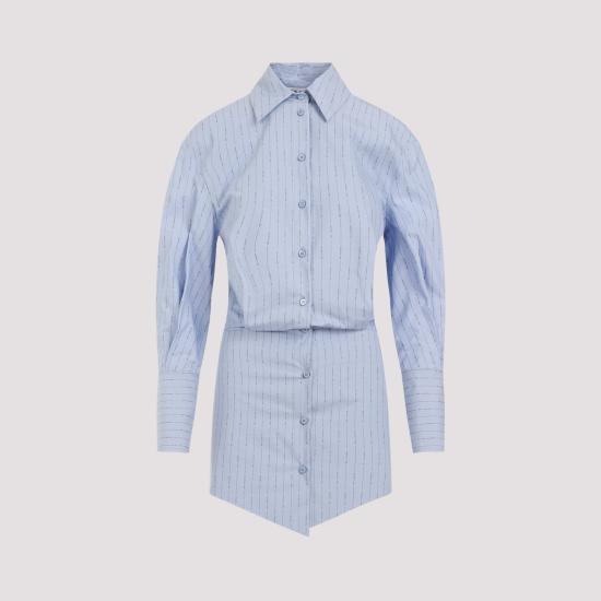  디 아티코 숏 원피스 242WCA93 C078 600 BLUE NAVY SKY - THE ATTICO