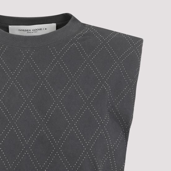  골든구스 민소매 티셔츠 GWP01449 P001446 60318 ANTHRACITE - GOLDEN GOOSE
