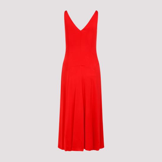  랑방 롱 원피스 RWDR00074893P24 340 FLAME - LANVIN
