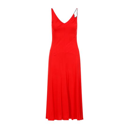  랑방 롱 원피스 RWDR00074893P24 340 FLAME - LANVIN