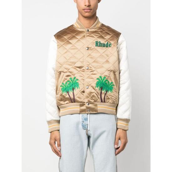  루드 봄버 자켓 RHSS23JA3001 1595 0595 BROWN NEUTRALS - RHUDE