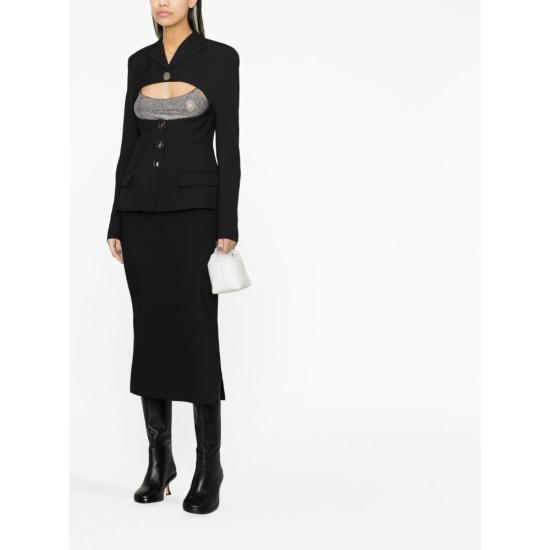  디 아티코 수트 자켓 231WCG44 E057 100 BLACK - THE ATTICO