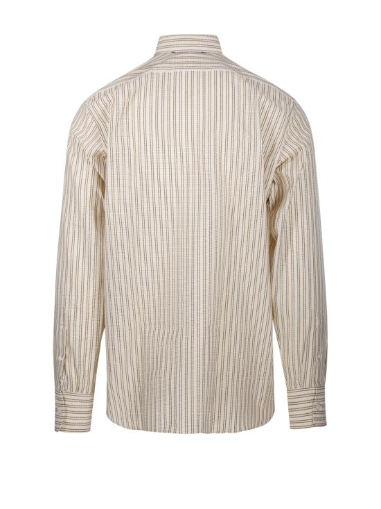 24FW 골든구스 긴팔 셔츠 GMP00246 P001659 82651 ECRU YELLOW BLACK - GOLDEN GOOSE