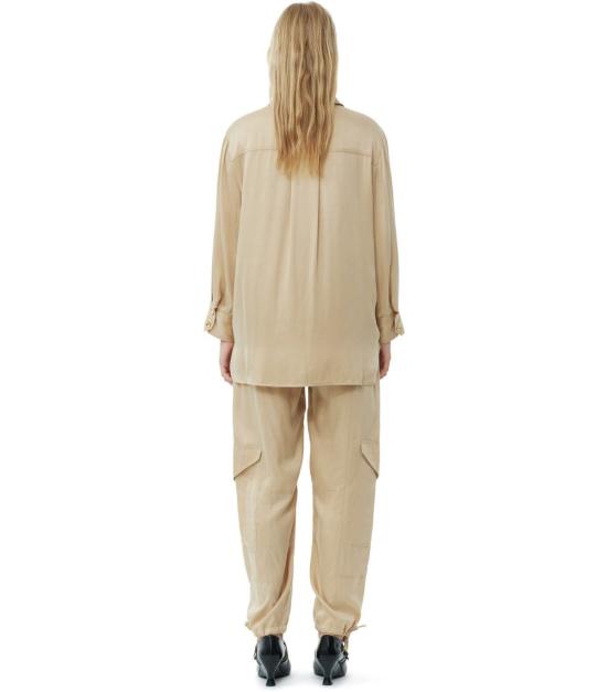  가니 셔츠 F9173 883 36 Beige - GANNI