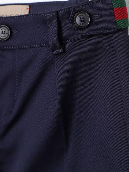 25FW [키즈] 구찌 스트레이트 팬츠 778590XWA0I 4080 Blue - GUCCI