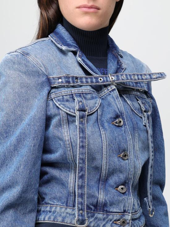 25FW 오프화이트 데님 자켓 OWYE048F23DEN001 4500 Blue - OFF WHITE