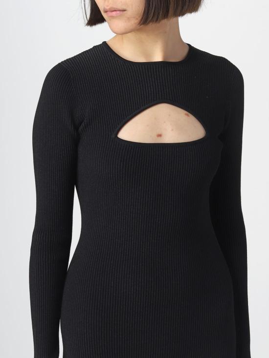 25FW 디스퀘어드2 미디 원피스 S75CV0593S18171 900 Black - DSQUARED2