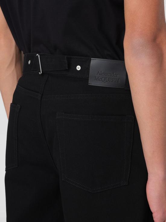  알렉산더 맥퀸 데님 팬츠 787451QYAAC 1000 Black - ALEXANDER MCQUEEN