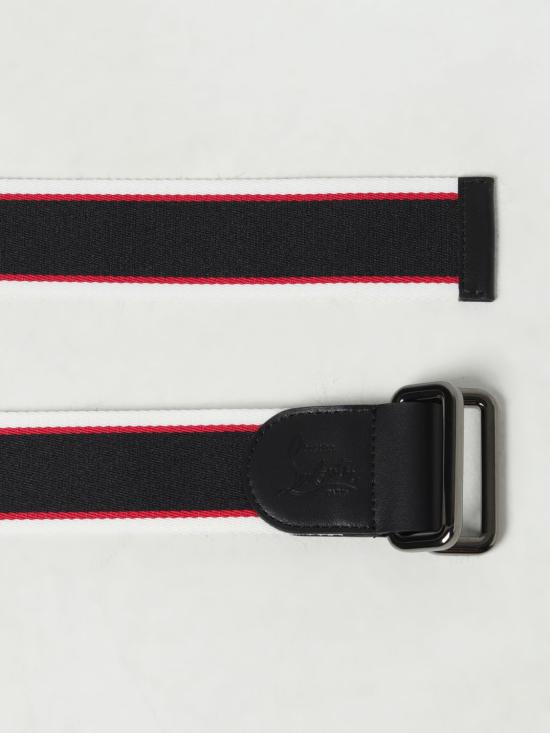  크리스챤 루부탱 가죽 벨트 1245103 M039 Black - CHRISTIAN LOUBOUTIN