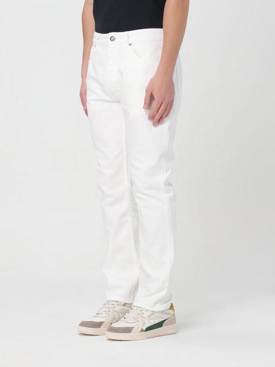 25FW 팜앤젤스 스트레이트 팬츠 PMYA039R24DEN002 0310 White - PALM ANGELS