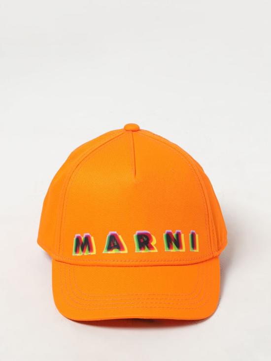 25FW [키즈] 마르니 모자 M01088M00J2 0M429 Orange - MARNI