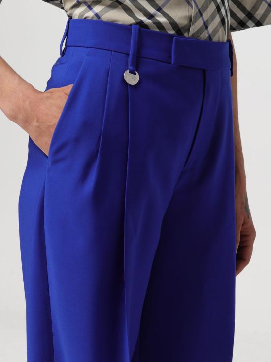 25FW 버버리 스트레이트 팬츠 8087111 Blue - BURBERRY