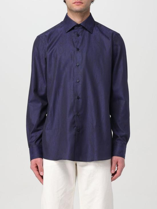  에트로 긴팔 셔츠 MRIB000199TU5E1 B0711 Blue