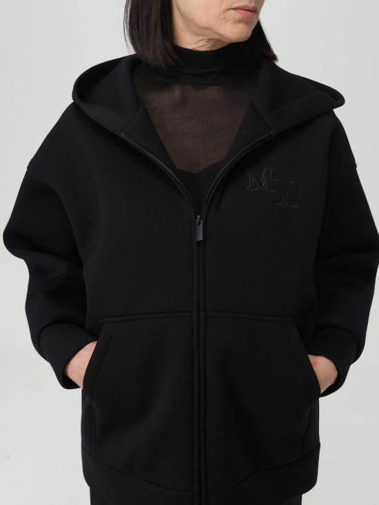 25FW 막스마라 후드 티셔츠 2411921011600 003 Black - MAX MARA