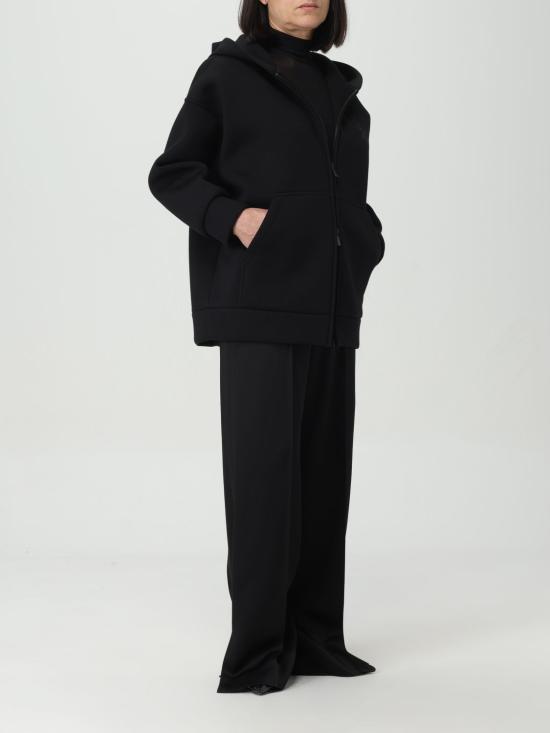 25FW 막스마라 후드 티셔츠 2411921011600 003 Black - MAX MARA