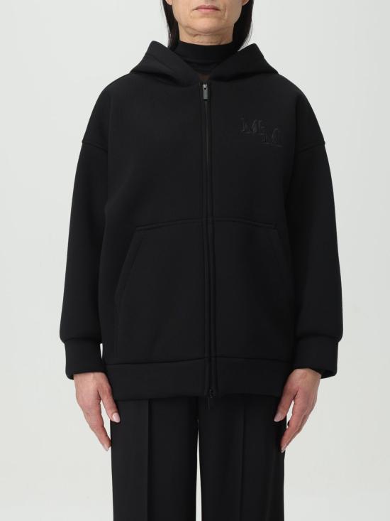 25FW 막스마라 후드 티셔츠 2411921011600 003 Black