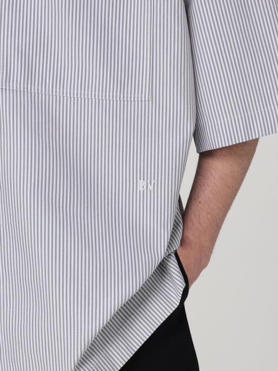 25FW 보테가베네타 반팔 셔츠 789370V3ZA0 1160 Blue - BOTTEGA VENETA