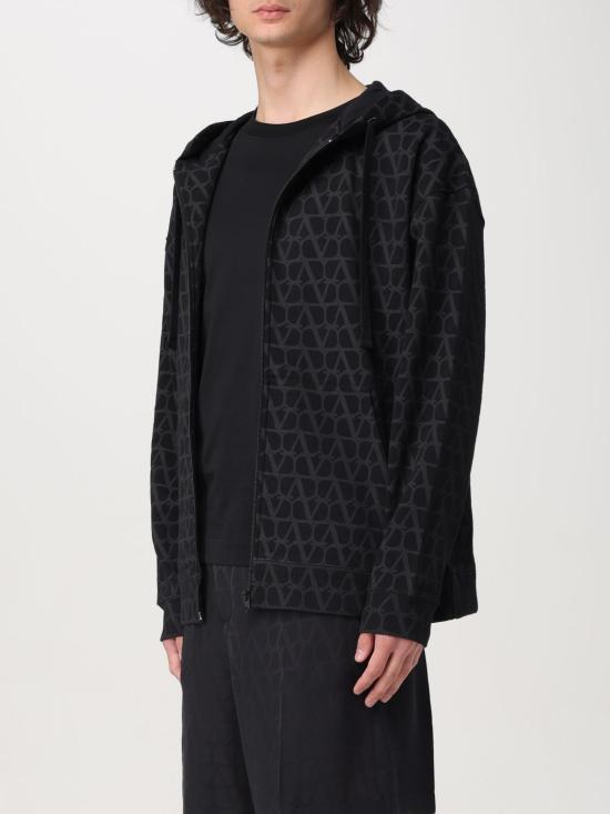 25FW 발렌티노 가라바니 후드 티셔츠 4V3MF27K9VU MXM Black - VALENTINO GARAVANI