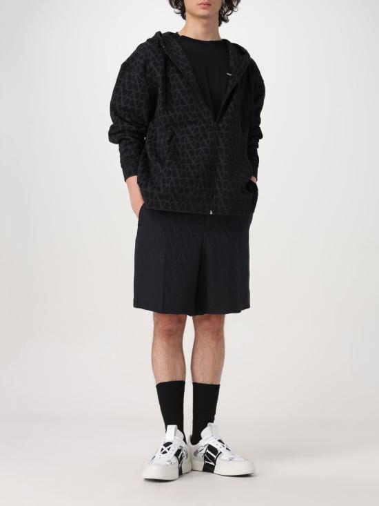 25FW 발렌티노 가라바니 후드 티셔츠 4V3MF27K9VU MXM Black - VALENTINO GARAVANI