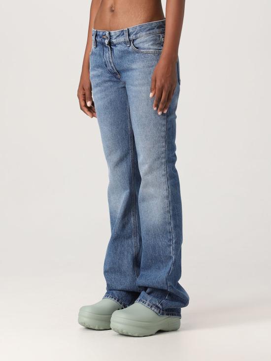 25FW 오프화이트 데님 팬츠 OWYA061F23DEN001 4500 Blue - OFF WHITE