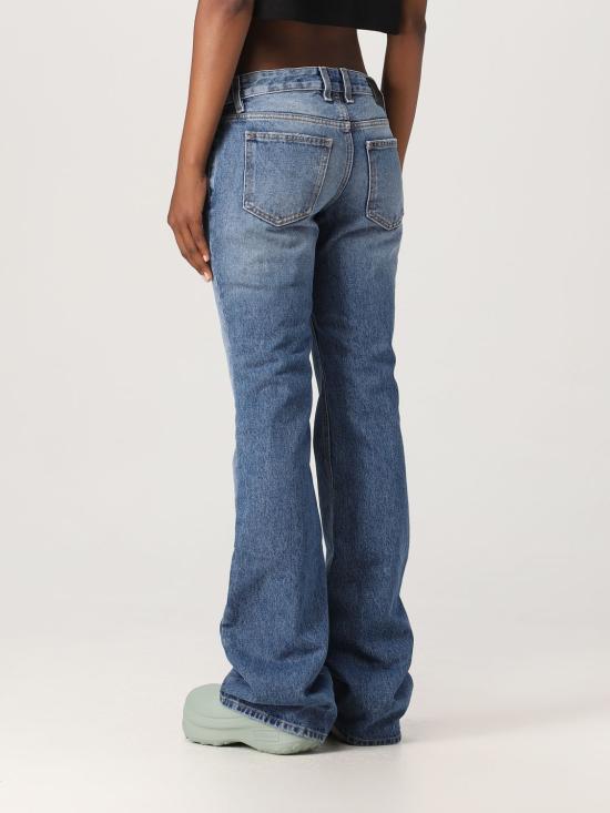 25FW 오프화이트 데님 팬츠 OWYA061F23DEN001 4500 Blue - OFF WHITE