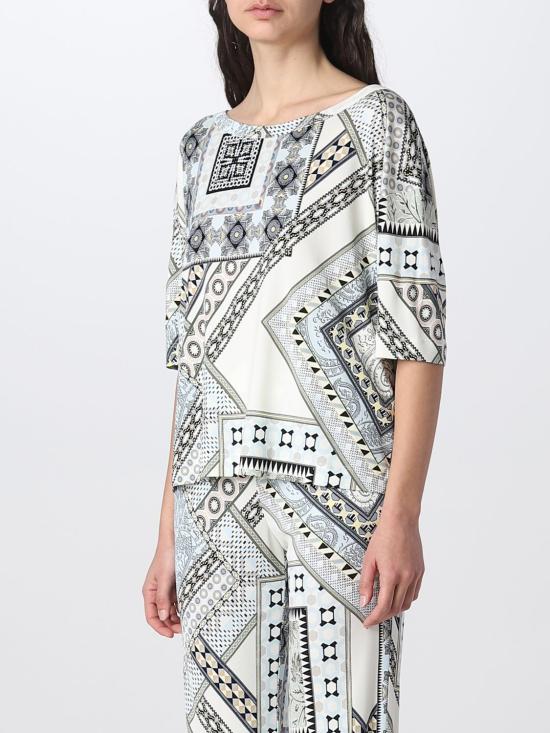 25FW 에트로 반팔 티셔츠 124574580 250 White - ETRO