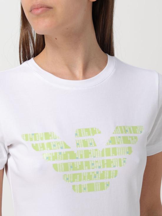  엠포리오 아르마니 반팔 티셔츠 3D2T7N2J07Z 0100 White - EMPORIO ARMANI