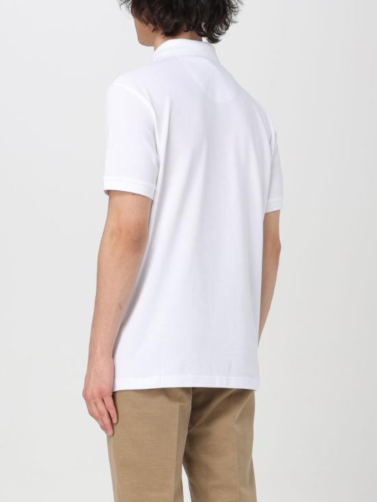 25FW 바버 폴로 티셔츠 MML0012 WH11 White - BARBOUR