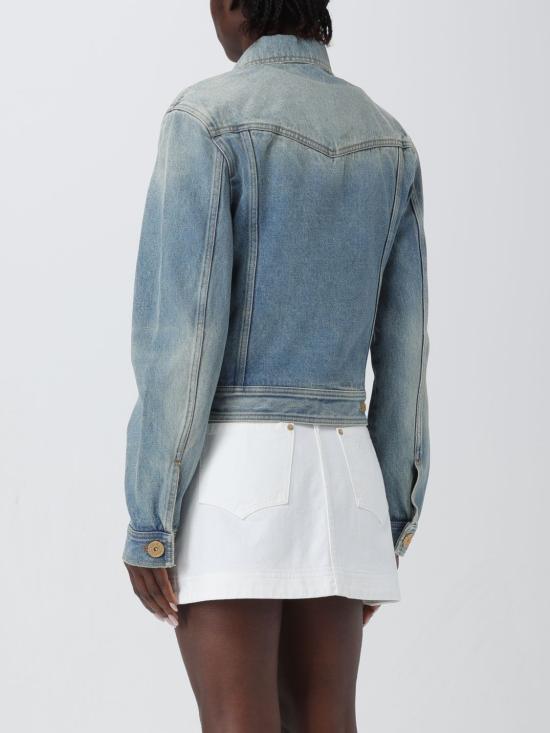  발망 데님 자켓 CF1TC130DE04 6FF Blue - BALMAIN