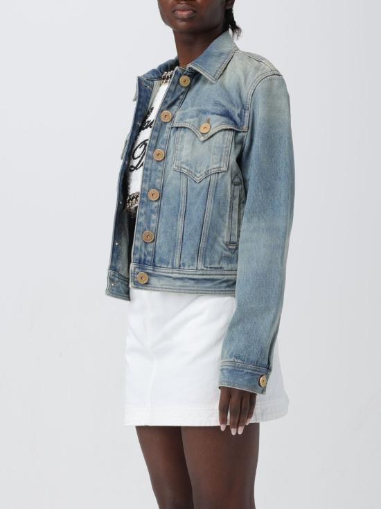  발망 데님 자켓 CF1TC130DE04 6FF Blue - BALMAIN