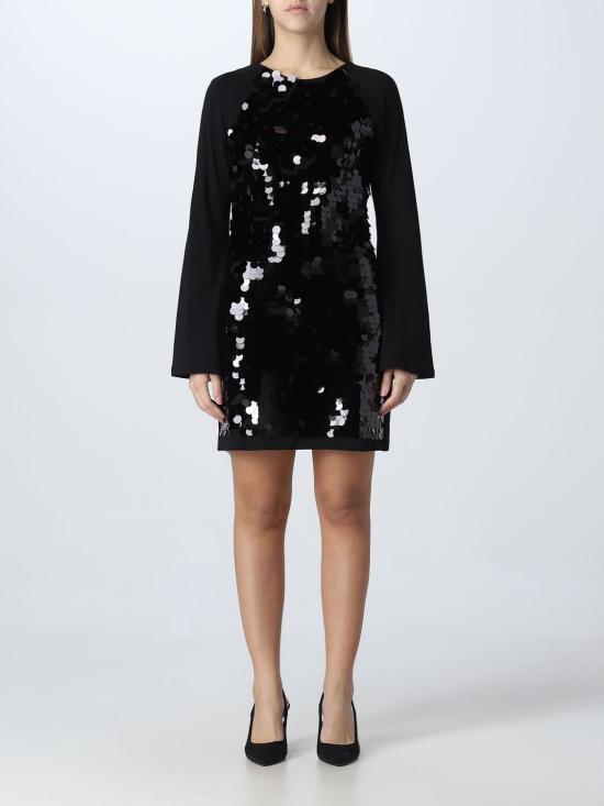  액티튜드 트윈세트 미디 원피스 222AP203C 00006 Black