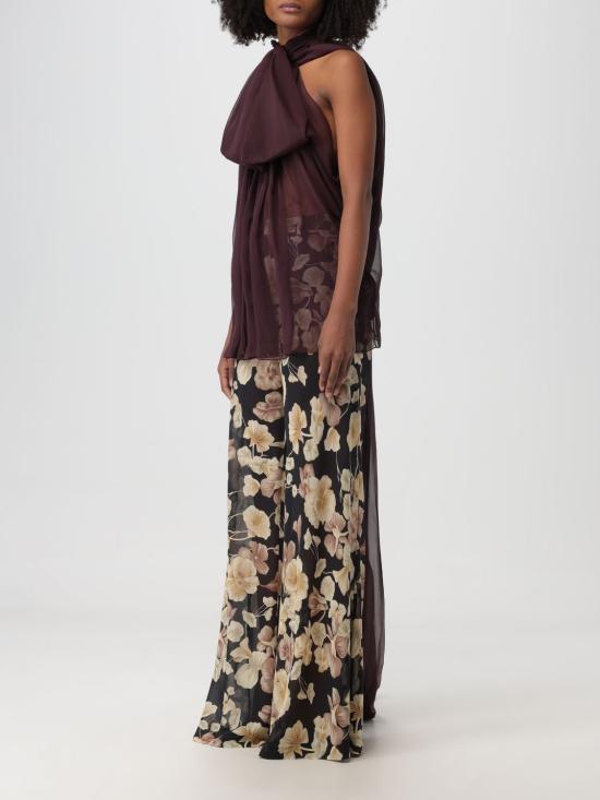  생로랑 블라우스 770094 Y115W 6166 Burgundy - SAINT LAURENT