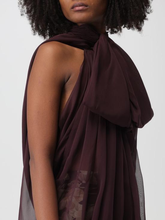  생로랑 블라우스 770094 Y115W 6166 Burgundy - SAINT LAURENT