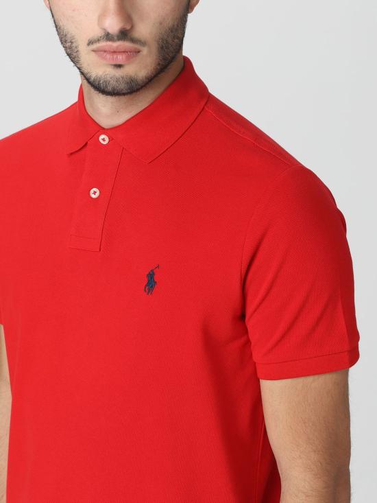 26SS 폴로 랄프로렌 폴로 티셔츠 710666998 003 Red - POLO RALPH LAUREN