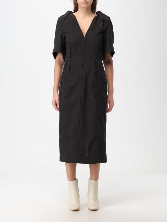  보테가베네타 미디 원피스 760935 V3FD0 2078 Coffee