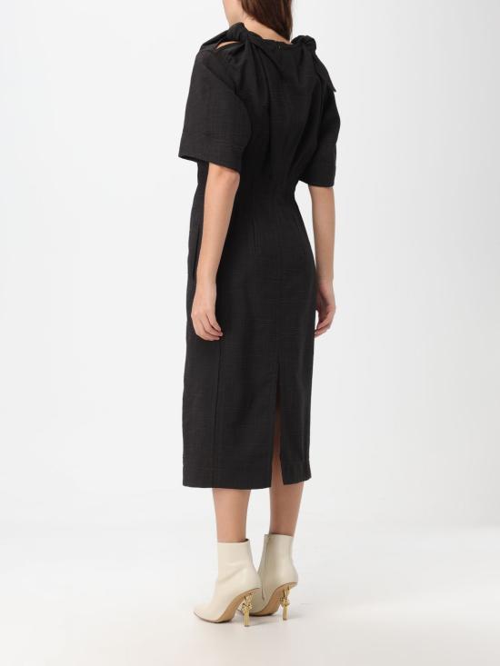  보테가베네타 미디 원피스 760935 V3FD0 2078 Coffee - BOTTEGA VENETA