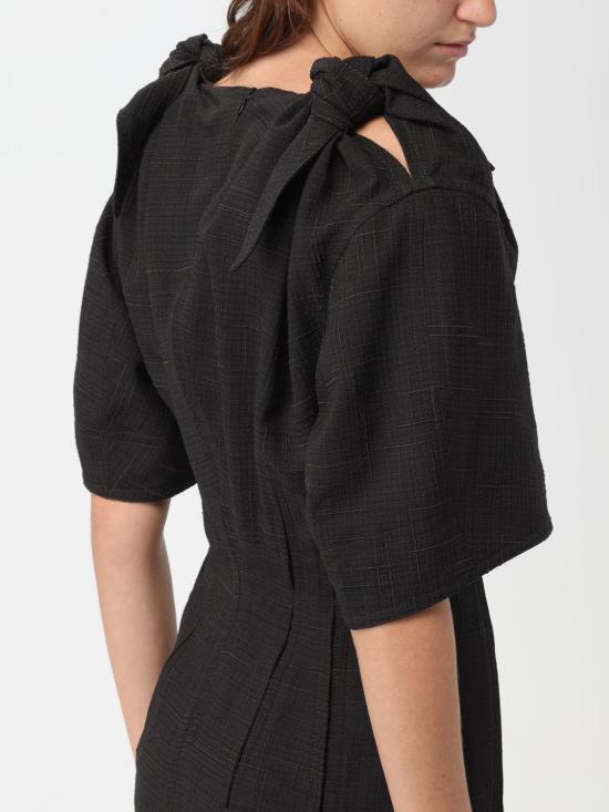  보테가베네타 미디 원피스 760935 V3FD0 2078 Coffee - BOTTEGA VENETA