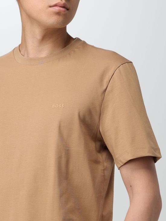 25FW 보스 반팔 티셔츠 50468347 260 Beige - BOSS