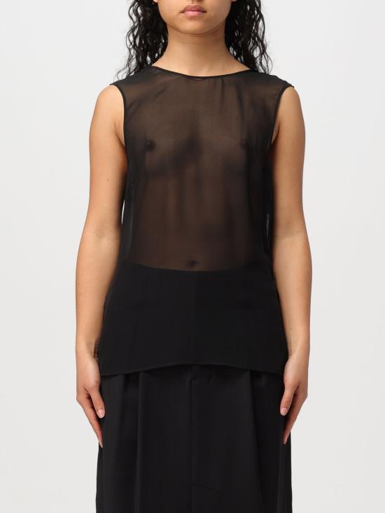  아미 민소매 티셔츠 FTK201SE0008 001 Black