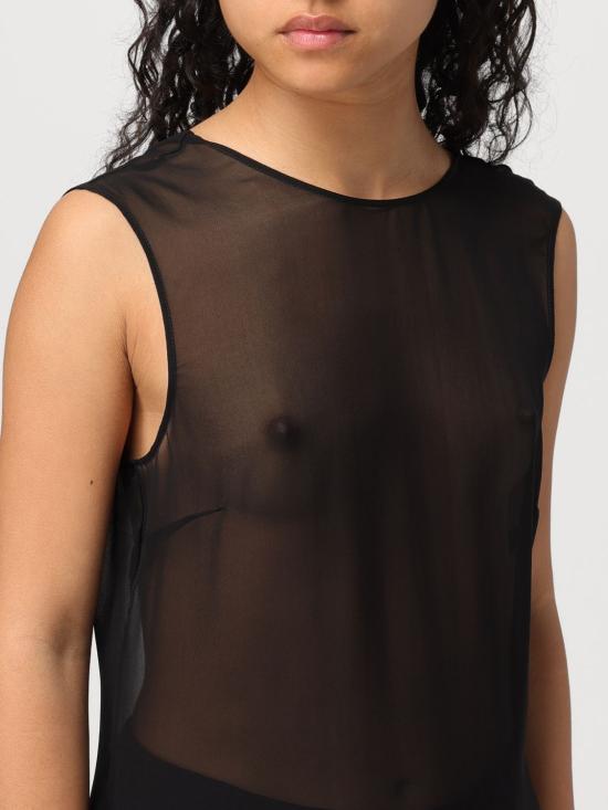  아미 민소매 티셔츠 FTK201SE0008 001 Black - AMI