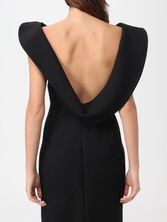  보테가베네타 미디 원피스 756689 VKPH0 1000 Black - BOTTEGA VENETA