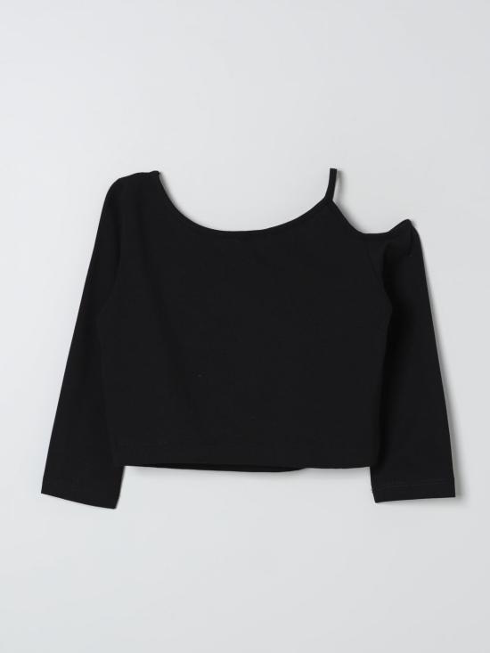 25FW [키즈] 모나리자 티셔츠 41C6123202 0050 Black - MONNALISA